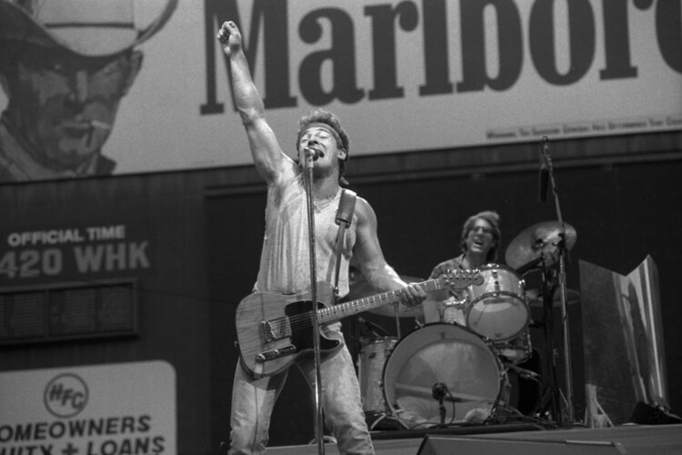 Bruce Springsteen at World Series of Rock, old Municipal Stadium 1985