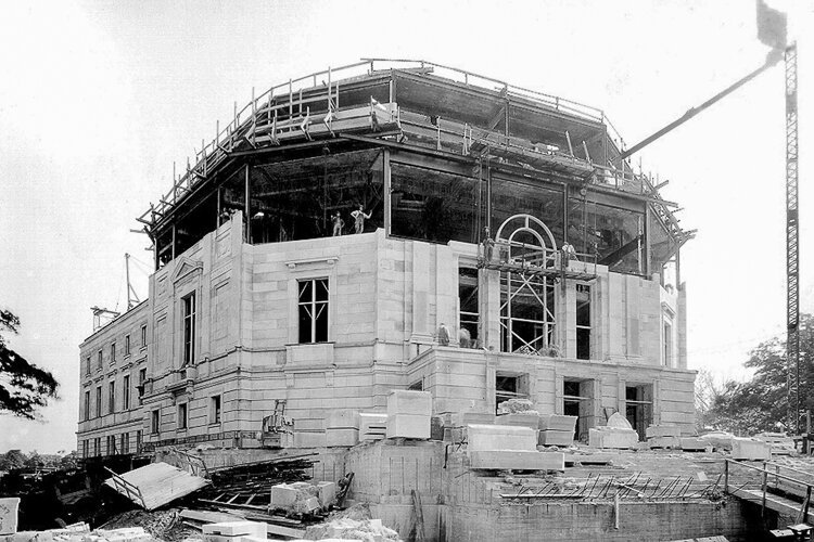 Severance Hall under construction