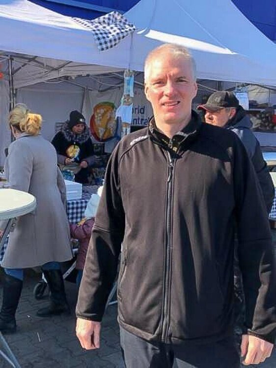 Brandon Chrostowski in Poland with World Central Kitchen