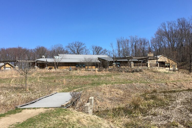 The paved all-purpose trail leads to the Watershed Stewardship Center.