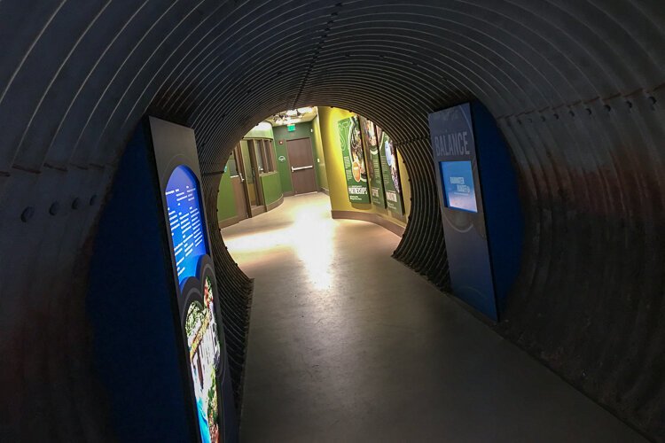 A cozy nook for kids at the Watershed Stewardship Center.