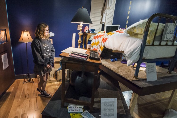 At the National Museum of Psychology on the University of Akron campus visit the year 2038, where people will look back at the pandemic and how it created the conditions for the birth of The Hologram.