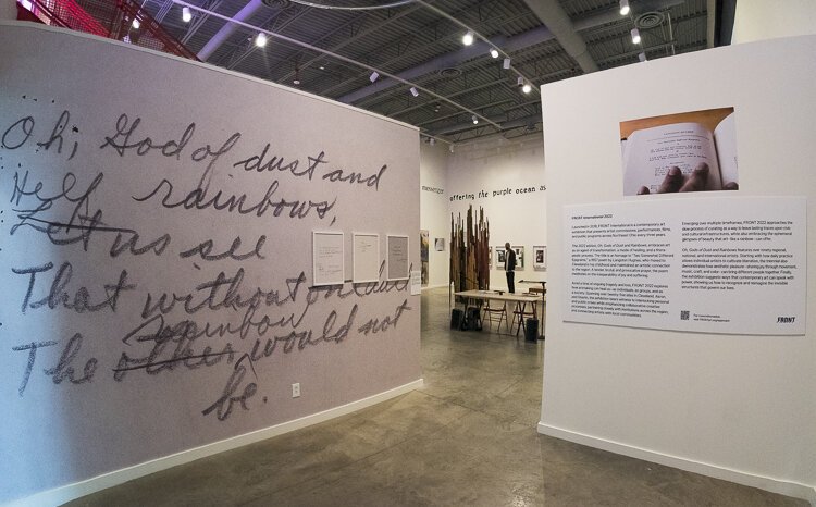 Excerpts from the Langston Hughes poetic invocations, and this year’s theme, ‘Oh, Gods of Dust and Rainbows’ at Transformer Station.