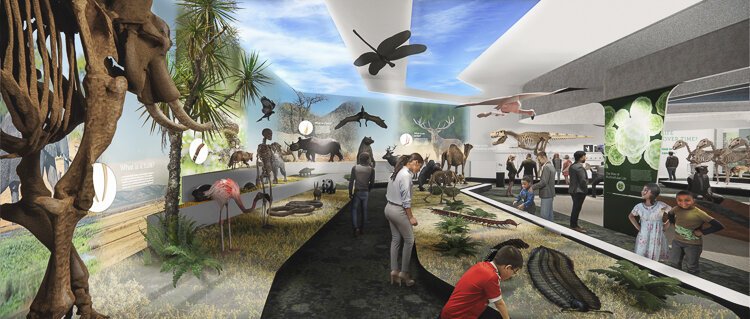Rendering of the renovated Cleveland Museum of Natural History