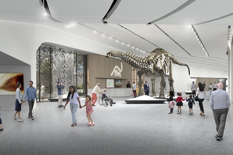 Rendering of the renovated Cleveland Museum of Natural History