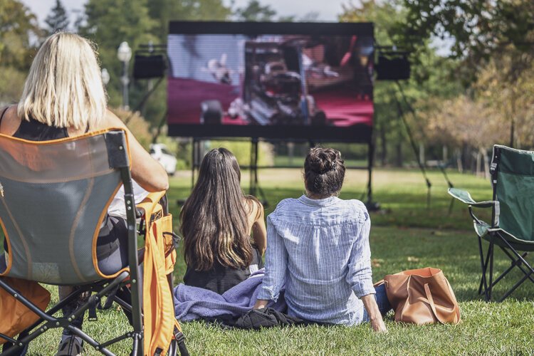 <span class="content-image-text">Films by the Falls at Riverside Park, next to Chagrin's famous falls</span>