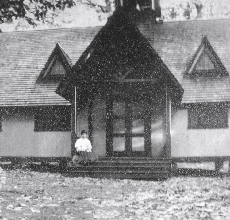 <span class="content-image-text">Perhaps the earliest known photograph of what was then the Church of the Transfiguration, Little Mountain, 1893, thirty five years prior to its new location and new name, St. Hubert’s Chapel</span>