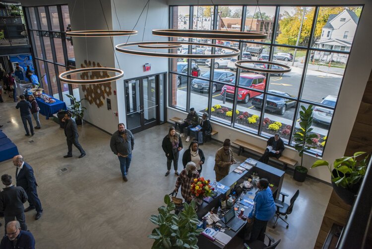 The lobby of the new MAGNET facility
