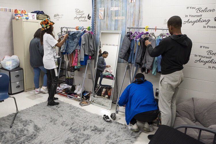 ONE of the PEARLS closets is located in Albert Bushnell Hart Elementary School in Broadway-Slavic Village