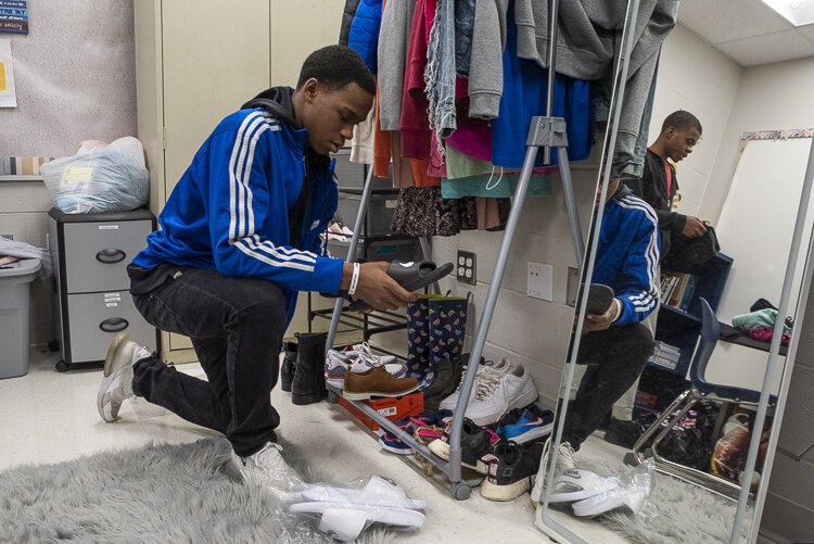 The PEARLS closet located in Albert Bushnell Hart Elementary School