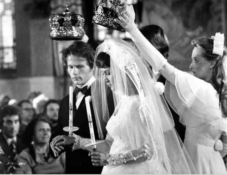 <span class="content-image-text">Film stars John Savage and Rutanya Alda marry in St. Theodosius Cathedral in Tremont for the film "The Deer Hunter"</span>