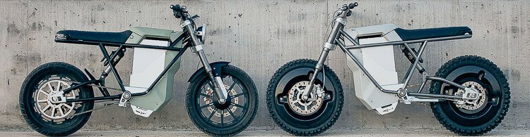 <span class="content-image-text">The District is a two-wheeled E Moto, a transitional vehicle that performs as an e-bicycle, e-moped, and e-motorcycle through a ride mode selection interface, with a top speed of 65 mph.</span>