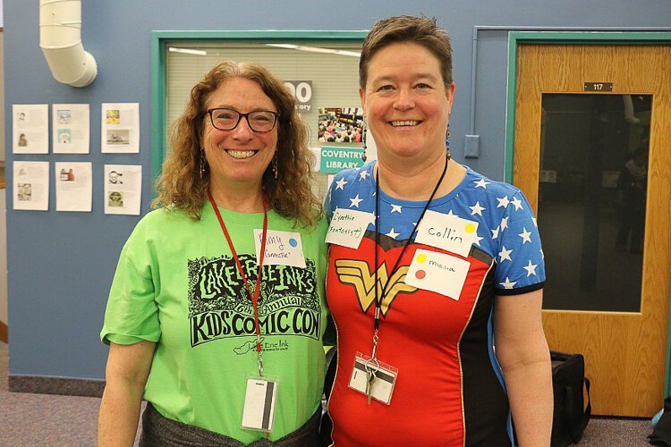 Amy Rosenbluth, Executive Director and Cynthia Larsen Education Director at Lake Erie Ink