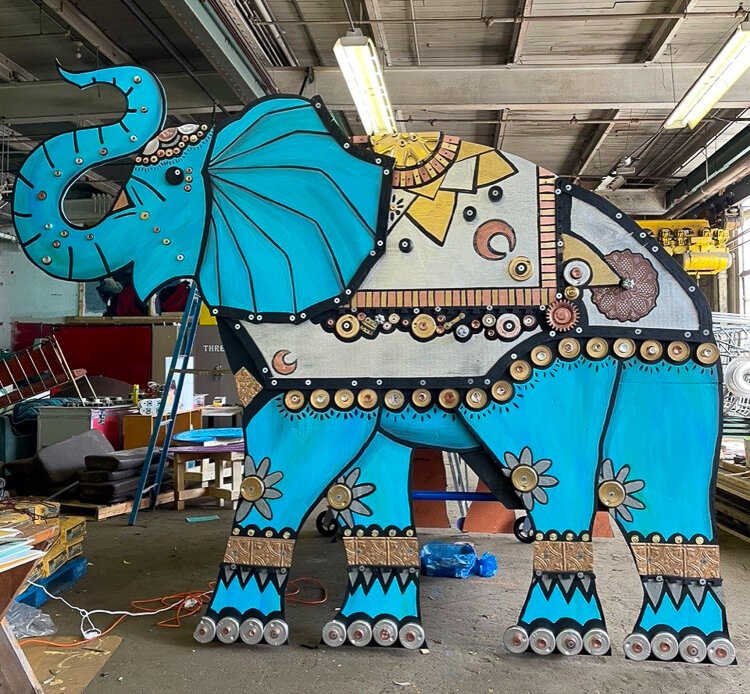 Brite Winter art installment - Lucky 13