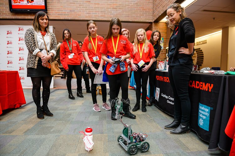 STEM girls robot car
