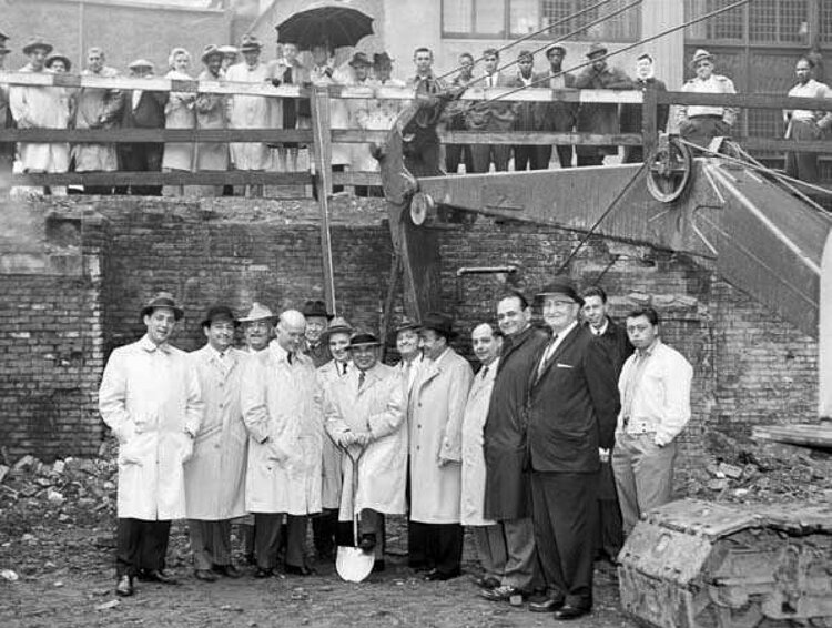 Ground-breaking for new Theatrical Grill in 1960