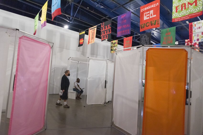 Cleveland-born artist Renée Green has conceived Contact, her first major exhibition in the city, which occupies all of moCa Cleveland’s public spaces.