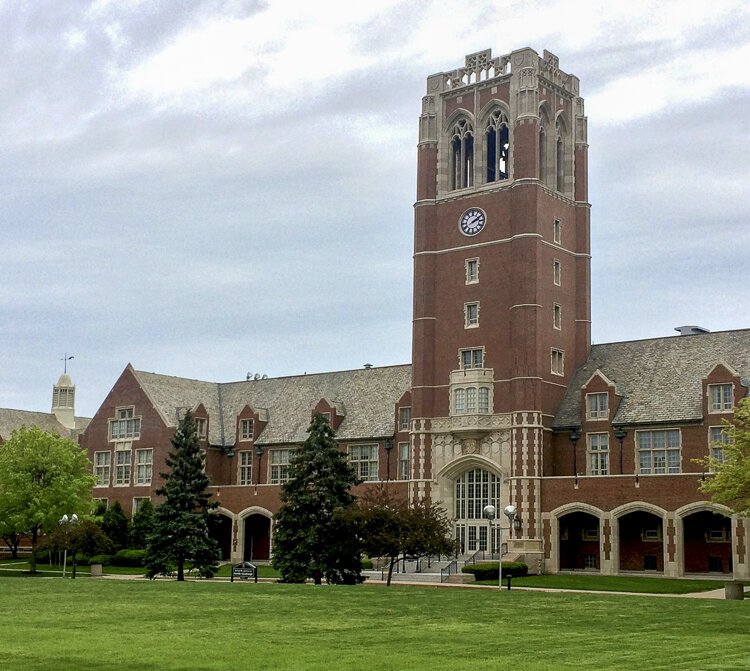 <span class="content-image-text">John Carroll University campus building designed by Phillip Small 1935</span>