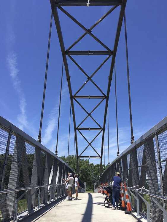 Wendy's Way pedestrian bridge.