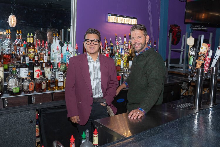 <span class="content-image-text">Kevin Briggs and his husband John, owners of Vibe Bar & Patio</span>