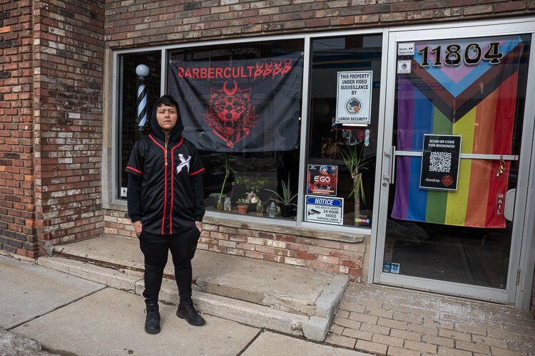 Barber Ariana Perez, owner of Barbercult