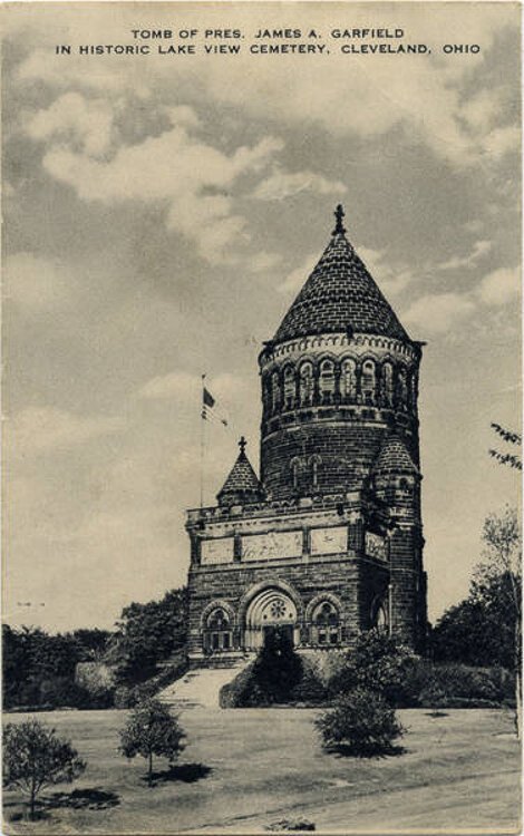 <span class="content-image-text">The Garfield Memorial at Lake View Cemetery</span>