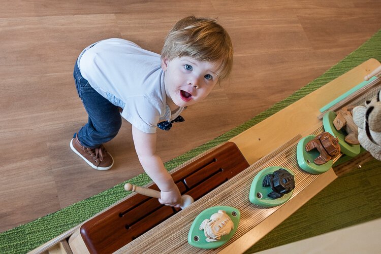 There’s something for every child to take part in and enjoy in the sensory play area.