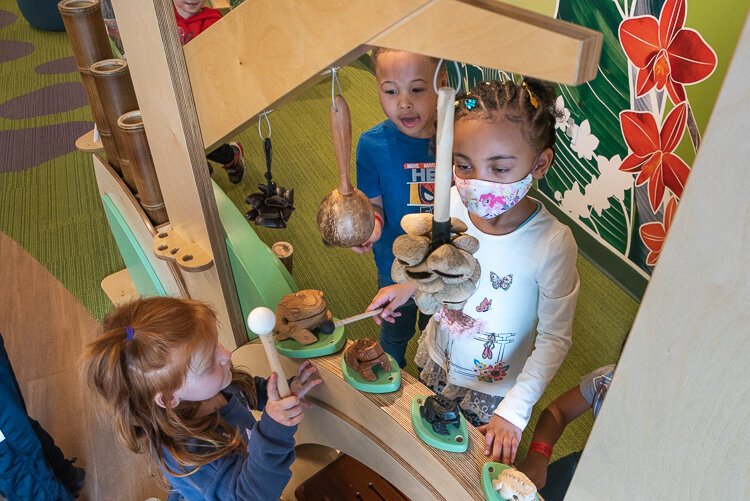 There’s something for every child to take part in and enjoy in the sensory play area.