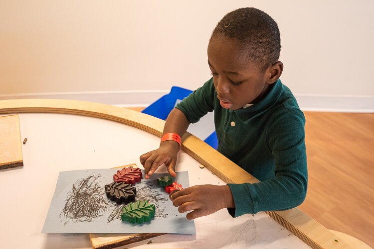 For those with a knack for creativity, there’s a rubbing table and collaboration tree for crafts.