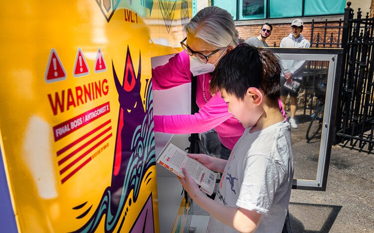 <span class="content-image-text">Wong stocked his Little Free Library installation with comic books, graphic novels, and children’s books.</span>