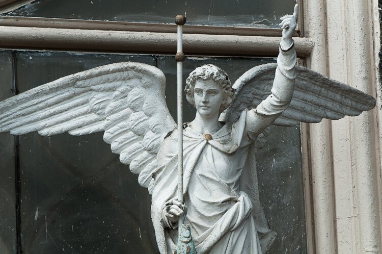St. Michael exterior angel detail