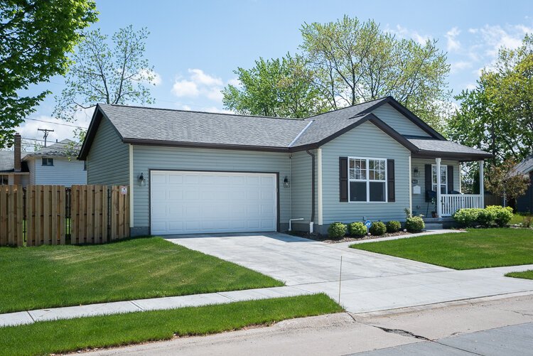 Modular home built a on vacant lot on Jefferson Avenue last year in Maple Heights by the Cuyahoga County Land Bank