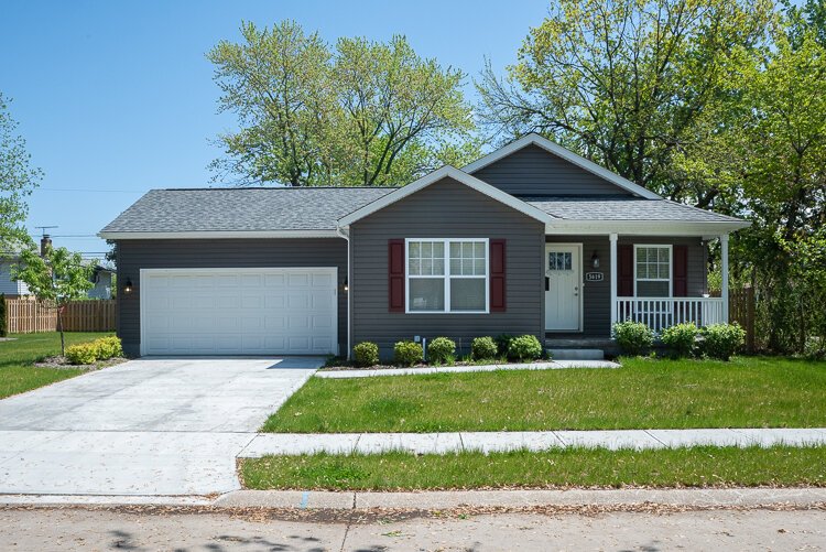 Modular home built a on vacant lot on Jefferson Avenue last year in Maple Heights by the Cuyahoga County Land Bank