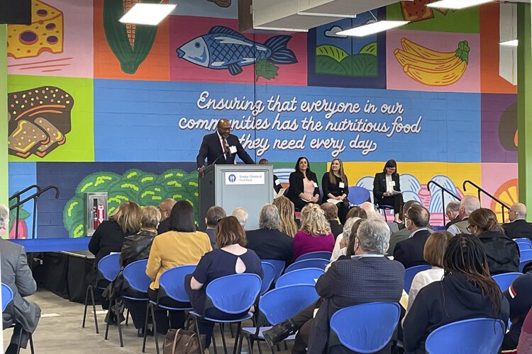 More than 300 community members and partners came together to celebrate the opening of the Greater Cleveland Food Bank’s new 197,00-square-foot Partner Distribution Hub