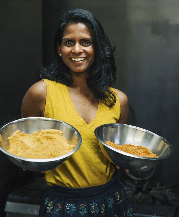 <span class="content-image-text">Sahithya Wintrich - founder of CHUTNI PUNCH</span>