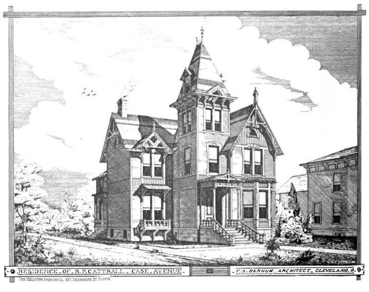 The Spitzer-Dempsey House has much in common with a Coburn & Barnum designed house built on Case Ave. (present day East 40th Street) several years earlier