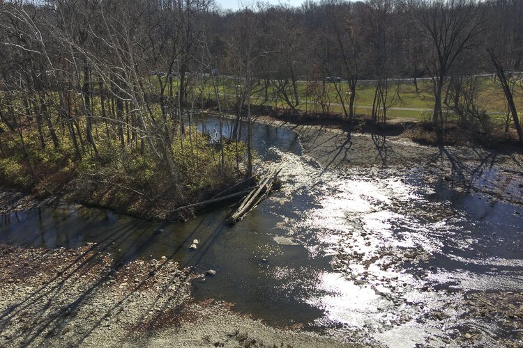 View from atop Fort Hill.