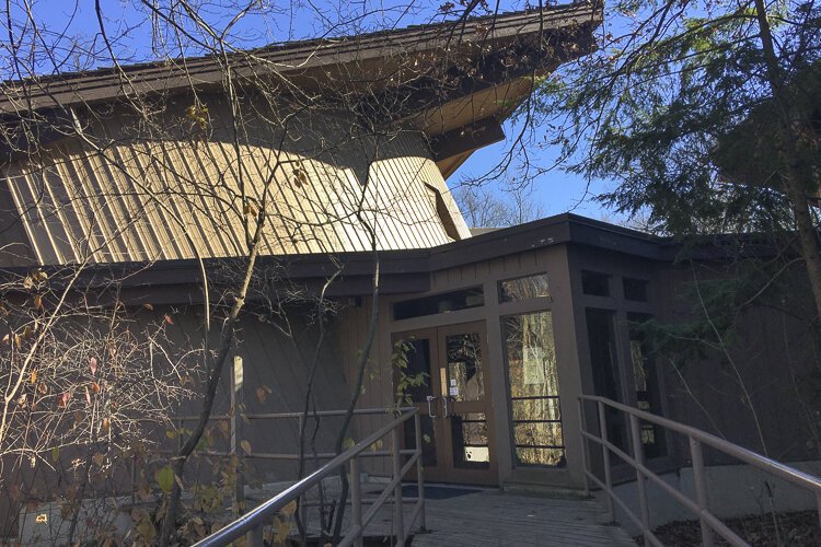 The Nature Center is pleasing inside and outside.