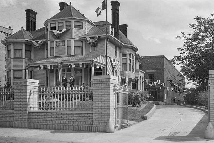 By 1935 the house became Grand Lodge or Fraternal Lodge of Ohio, order Sons of Italy (SOI) in Americ