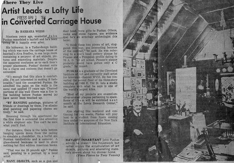 Carriage House Cleveland Press Clippings