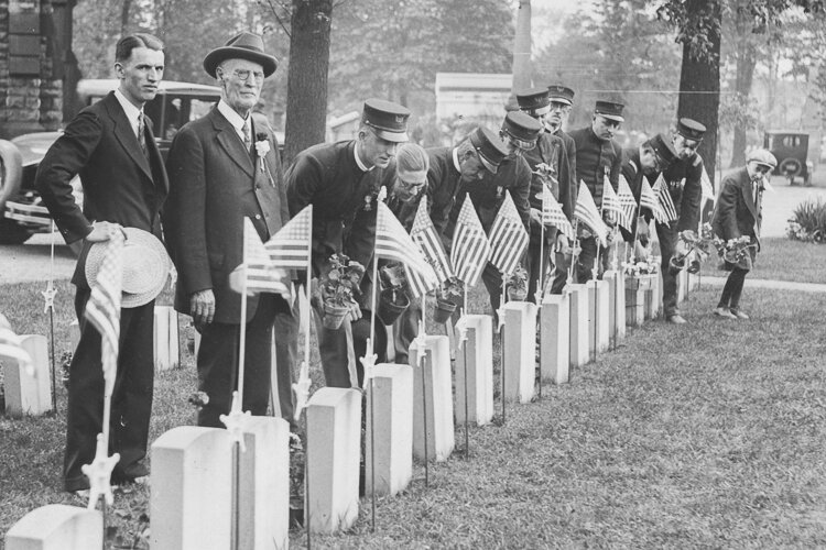 Memorial Day at Woodland Cemetery