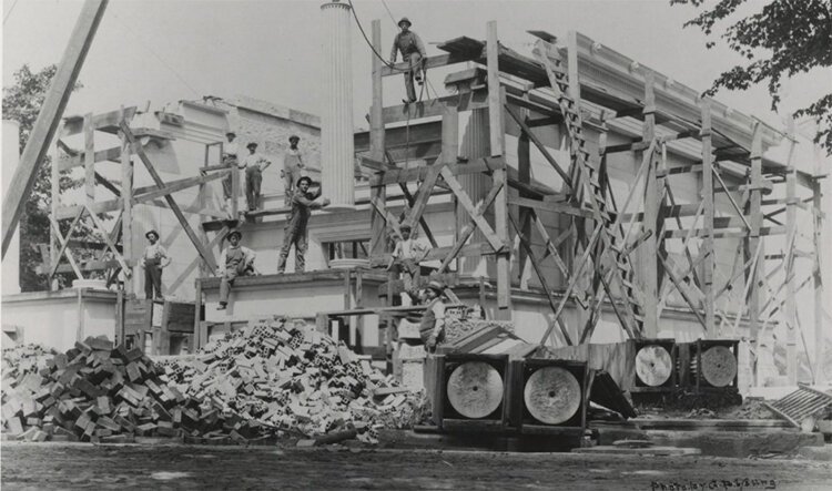 Wade Memorial Chapel construction