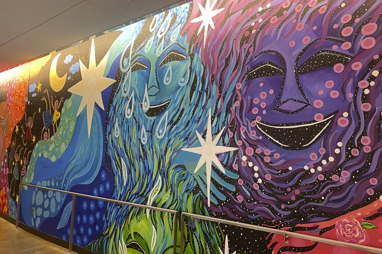 Playhouse Square’s 100th anniversary mural “Together We Shine”