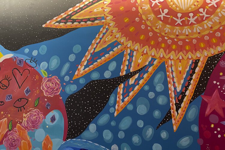 Playhouse Square’s 100th anniversary mural “Together We Shine”