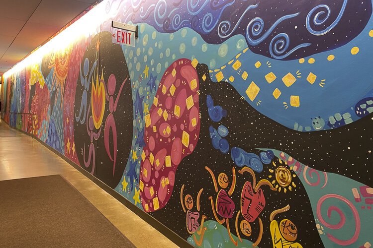 Playhouse Square’s 100th anniversary mural “Together We Shine”
