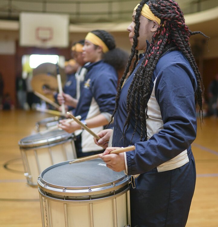 The Euclid High School drum line will open LEFF’s evening concert
