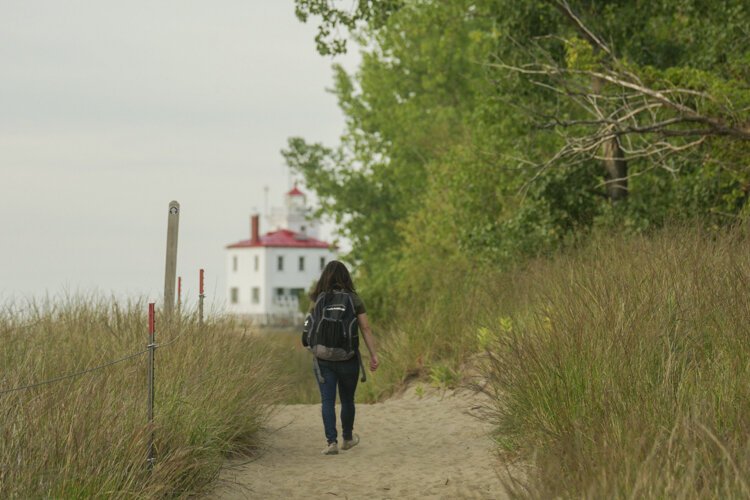 Movie still from "The Breakwater"