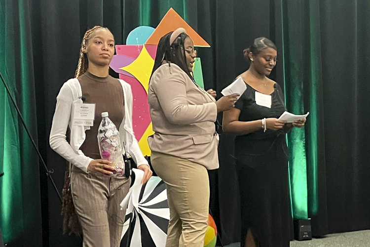 Accelerate 2023 - Eco-Bricking For University Circle, Alyssa Valentine, Gabby Robinson, and Jahna Harris