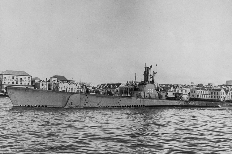 USS COD photographed following World War II