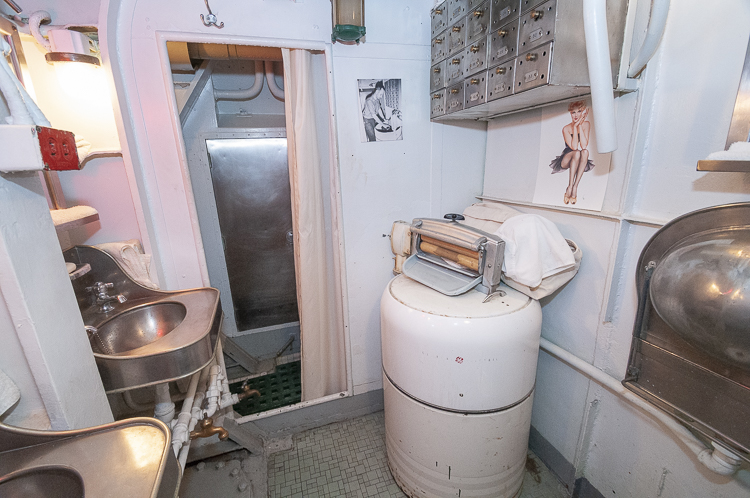 Shower and wash area in the After Battery Compartment